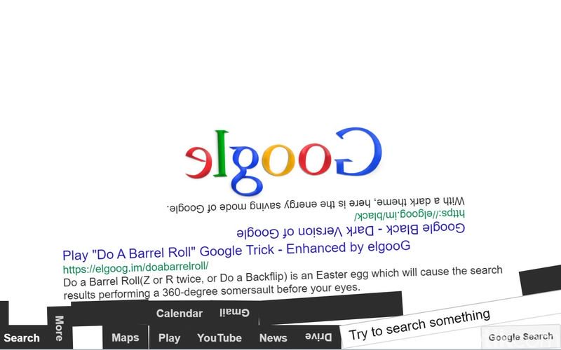 Tangkapan layar Google Gravity.