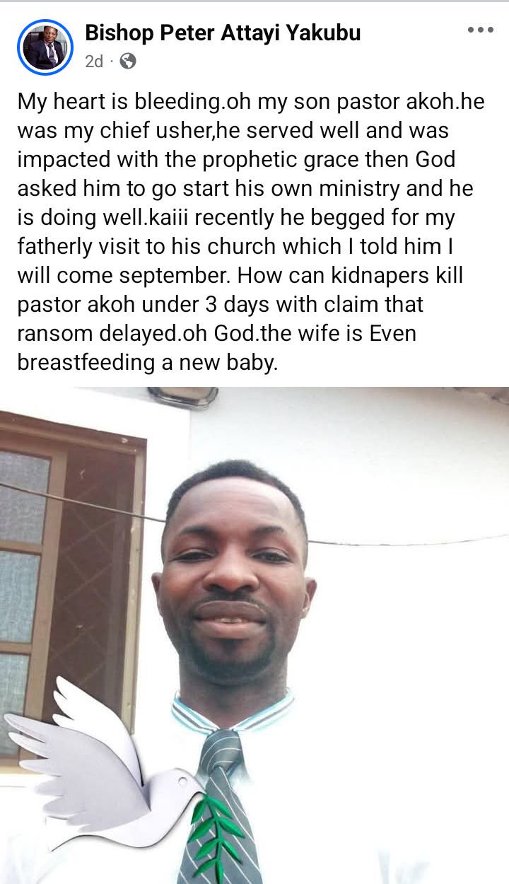 Suspected kidnappers reportedly k!ll abducted Nigerian pastor over ransom delay