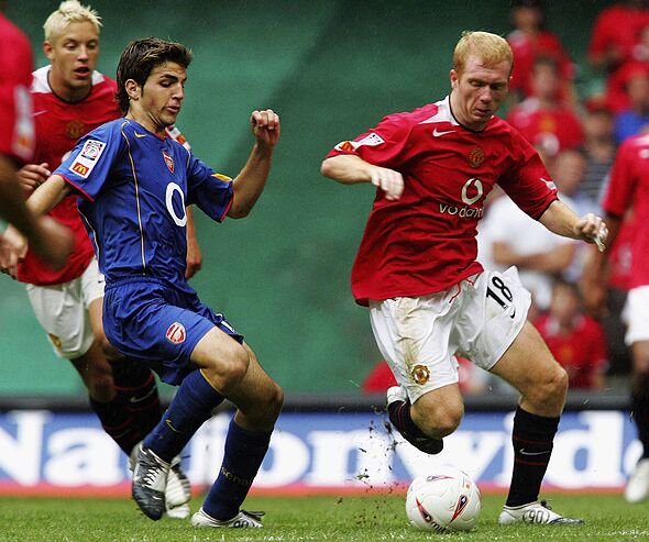 Cesc Fabregas against Manchester United on that infamous day in 2004.