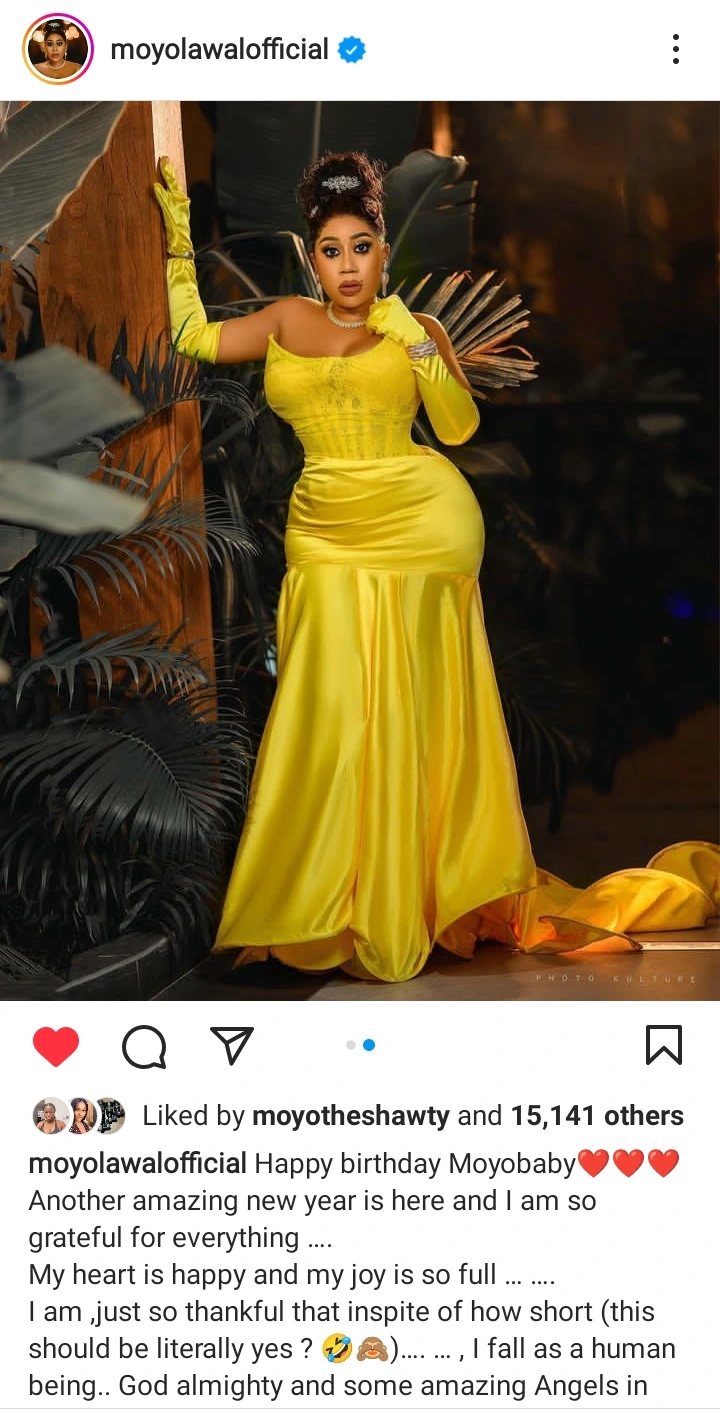 Curvy actress Moyo Lawal shares stunning snaps of herself as she celebrates her birthday