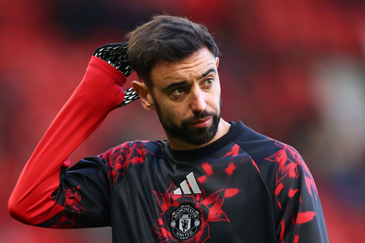 Bruno Fernandes reacts