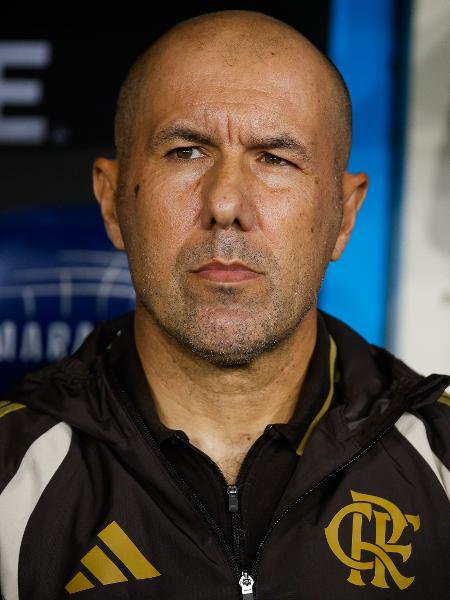 Leonardo Jardim, técnico do Flamengo, durante partida contra o Estudiantes, pela Libertadores