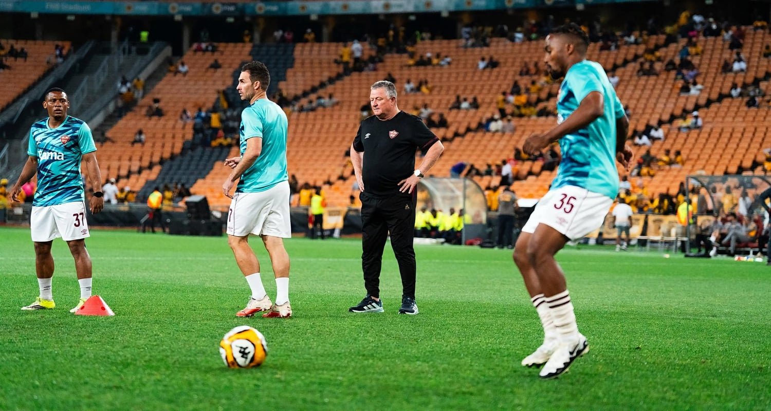 Gavin Hunt with Stellenbosch FC