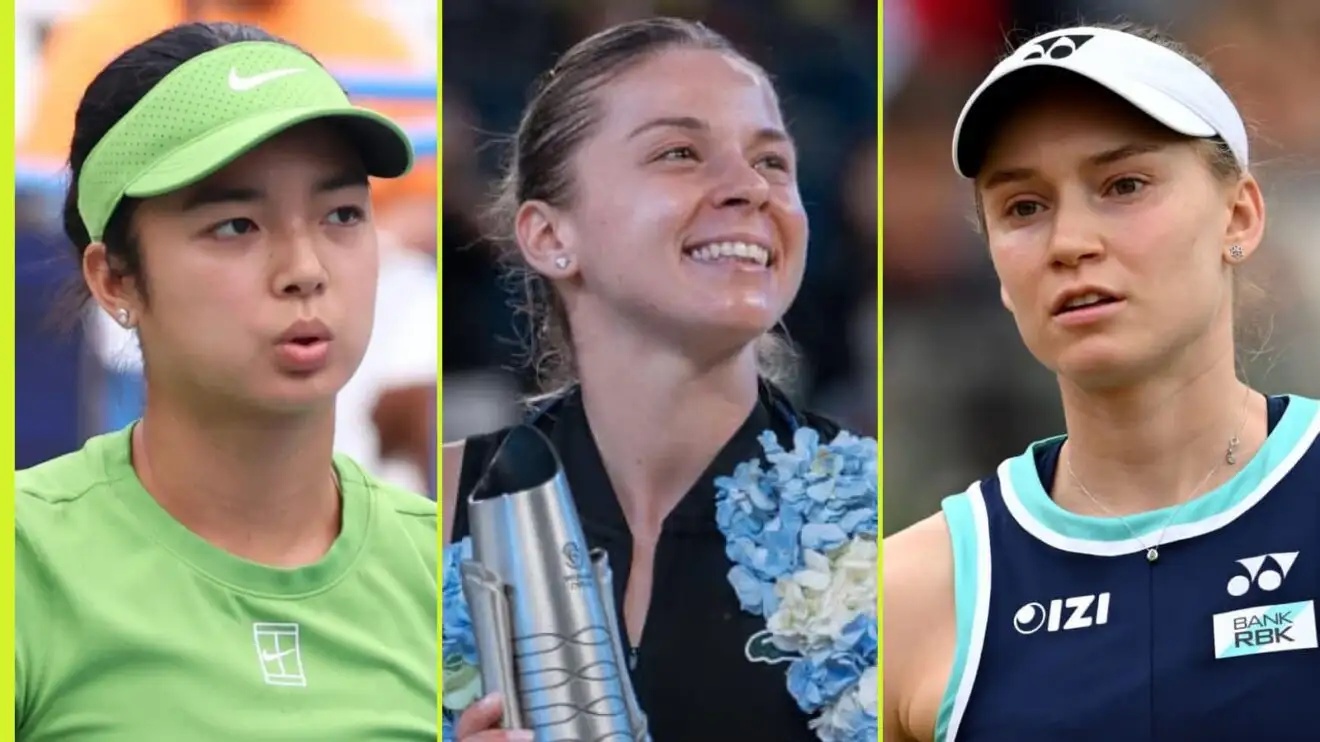 Alex Eala, Maja Chwalinska and Elena Rybakina
