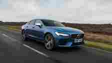 2018 Volvo S90 driving on road