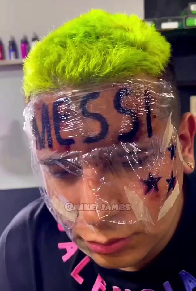 ‘I regret having done the tattoo' - A Fan who inked Lionel Messi name on his forehead