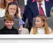 Prince Louis and Princess Charlotte attend the Platinum Pageant to celebrate Queen Elizabeth II's reign