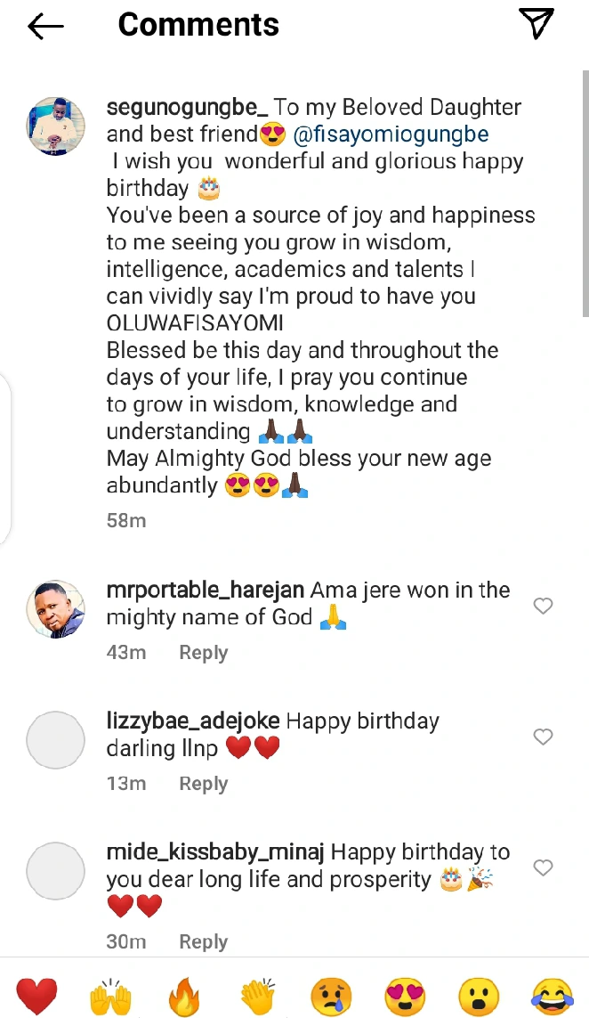 Popular Actor, Segun Ogungbe Celebrates His Beautiful Daughter On Her Birthday With Lovely Photos