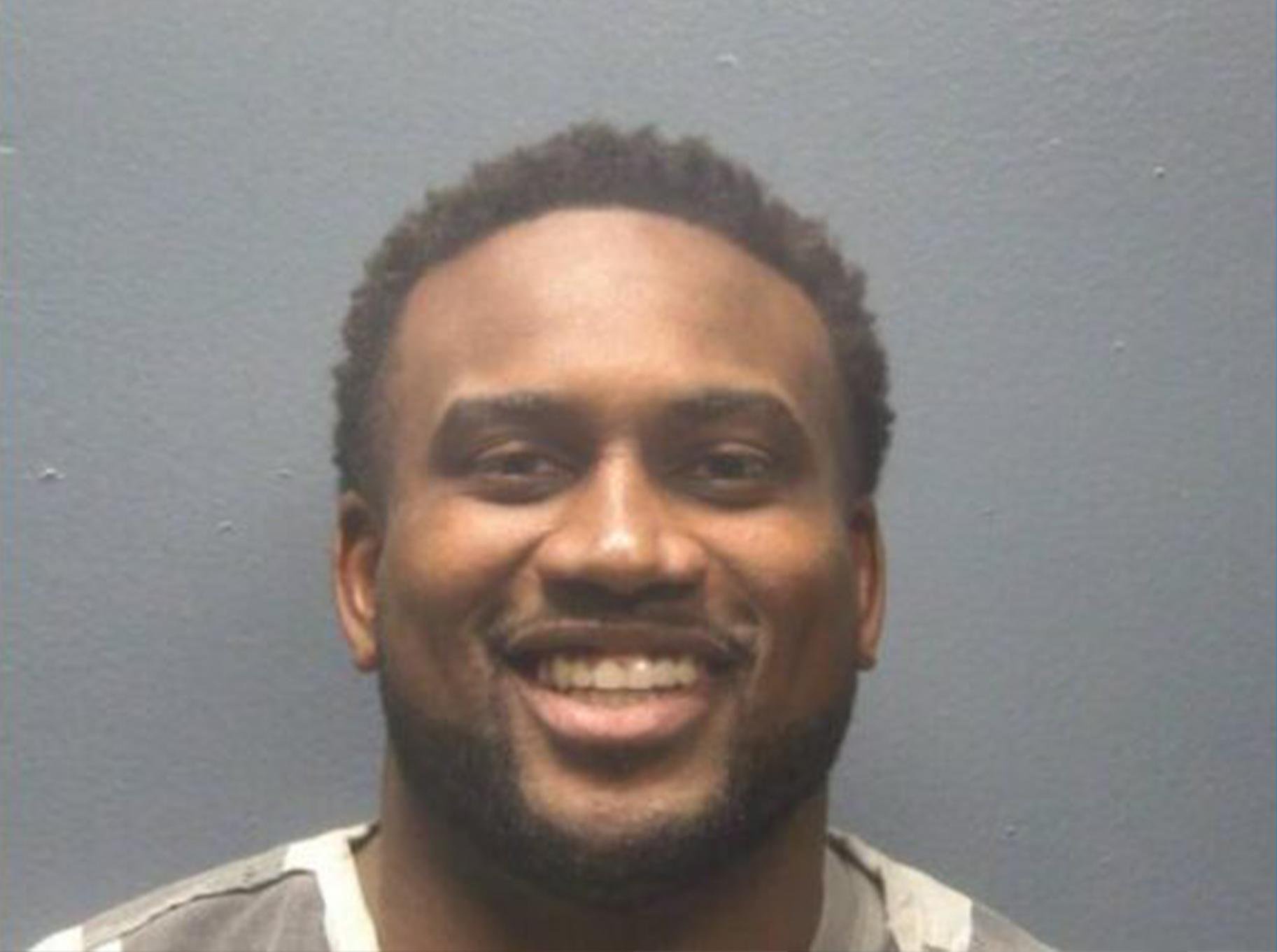 Cordarrelle Patterson, in his mugshot by the Sevier County Jail. 