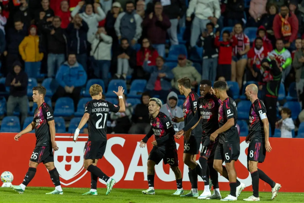 Jogadores do Benfica