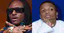 A photo collage of Terry G and Wizkid