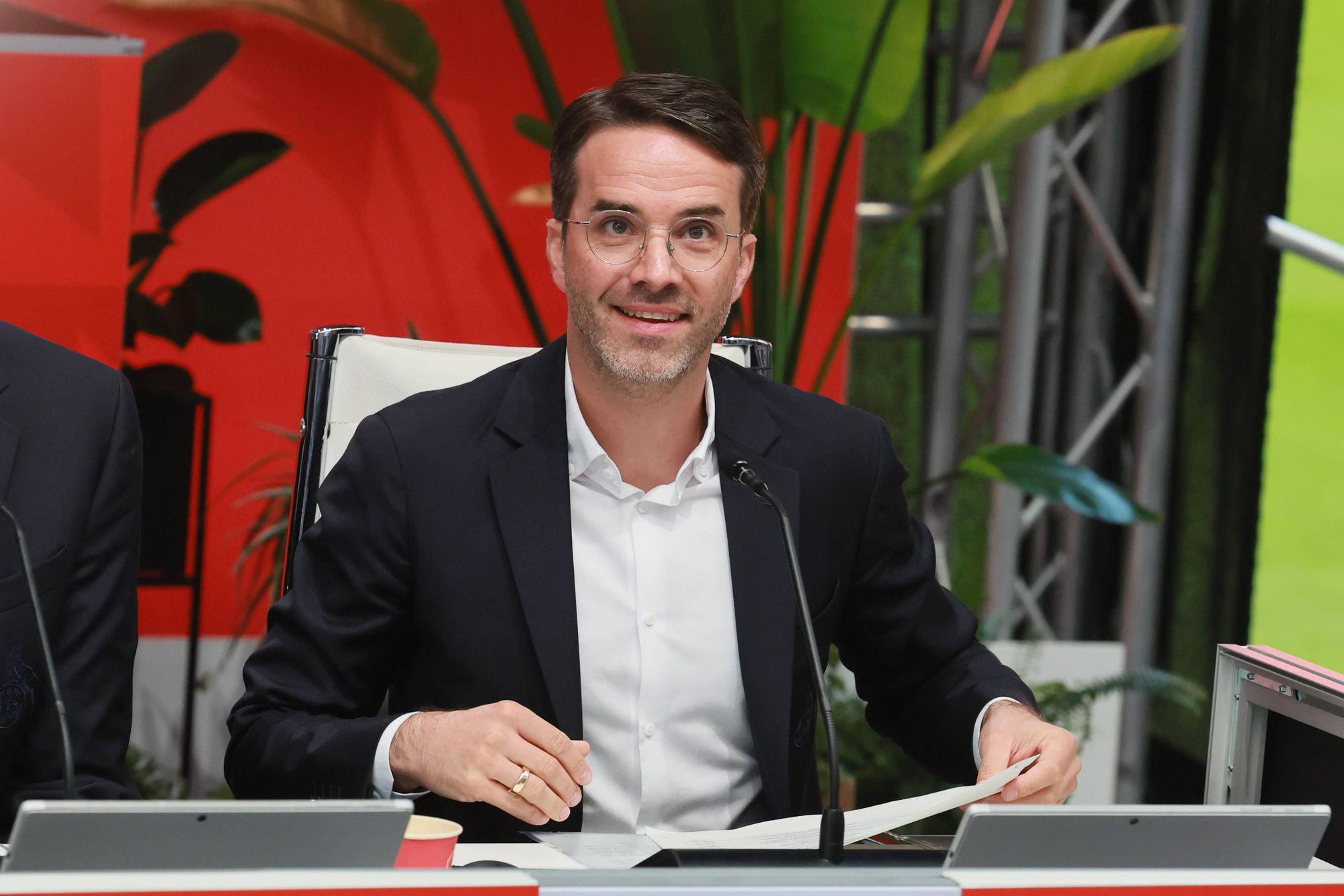 Philipp Liesenfeld bei der Mitgliederversammlung.
