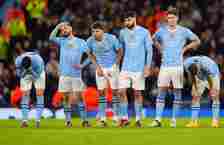 Man City's players looking dejected