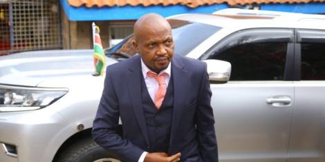 Trade CS Moses Kuria arrives for the KNCCI annual general meeting on Thursday, November 11, 2022..jpg