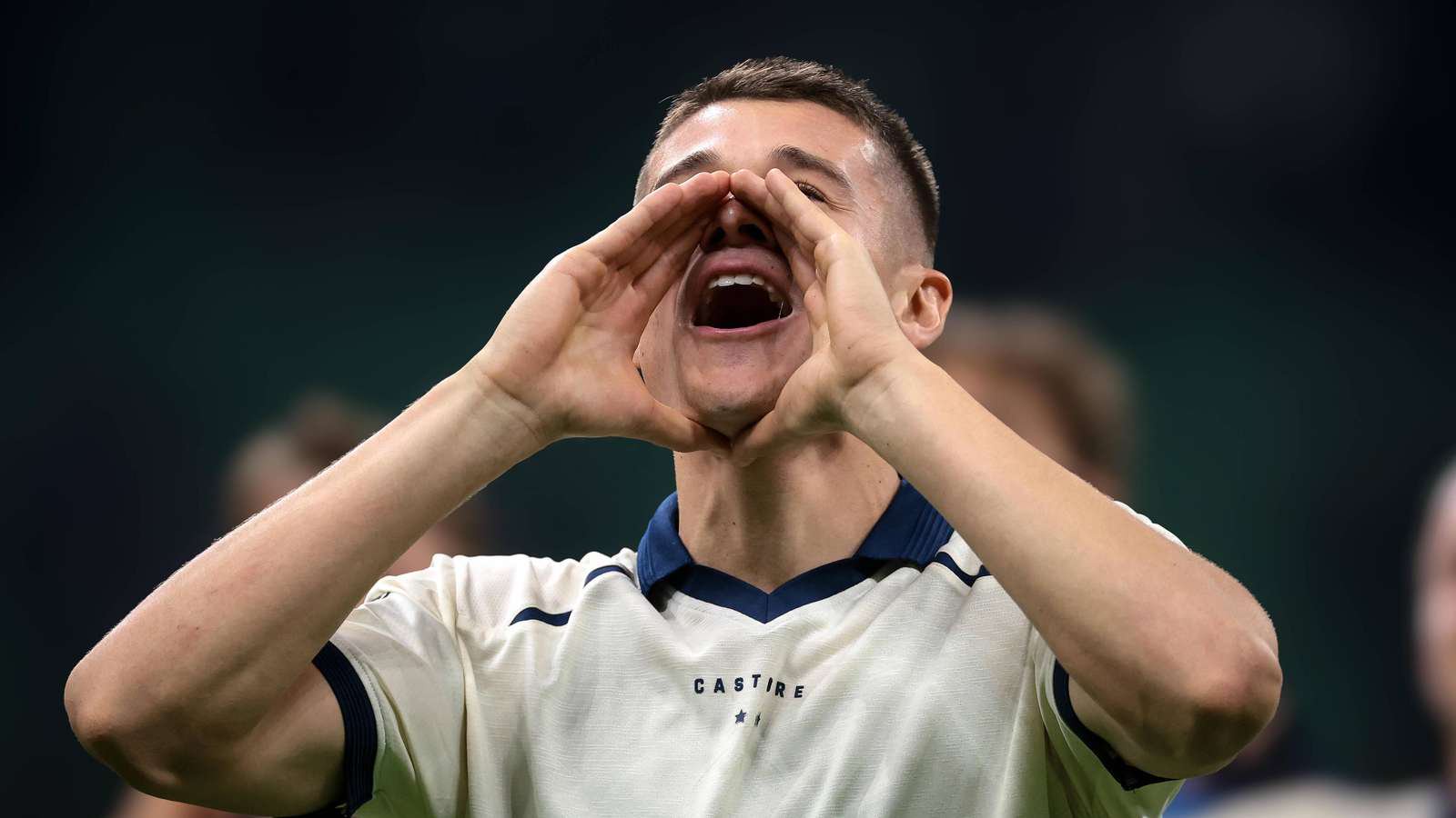 Nicolo Tresoldi jubelt.