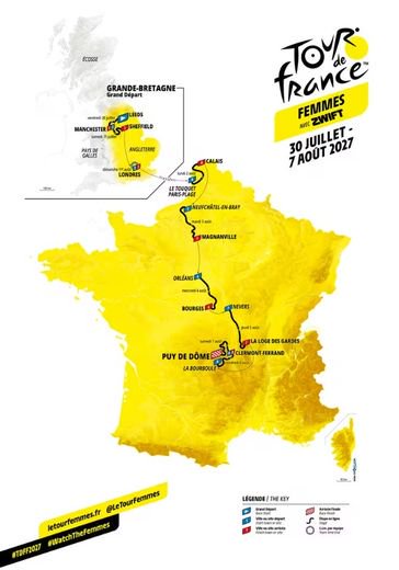 Le parcours du Tour de France femmes