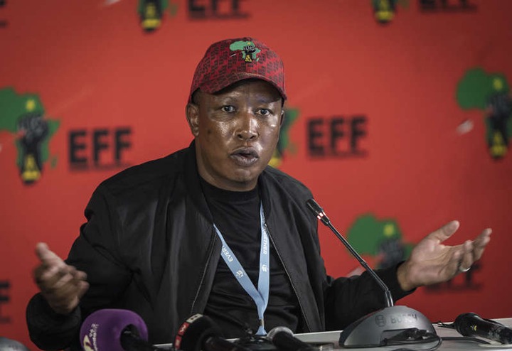 TSHWANE, SOUTH AFRICA - NOVEMBER 04: Leader of the opposition Economic Freedom Fighters (EFF) party <a class=