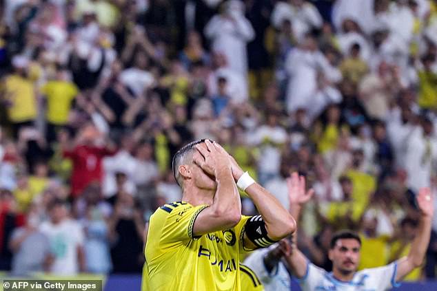 Ronaldo missed a first-half penalty and also squandered an open goal from a few yards out