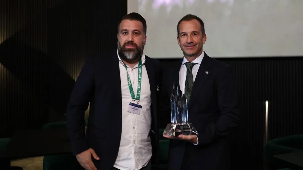 Frederico Varandas e Pouya Yaghoubinia (Sporting CP)