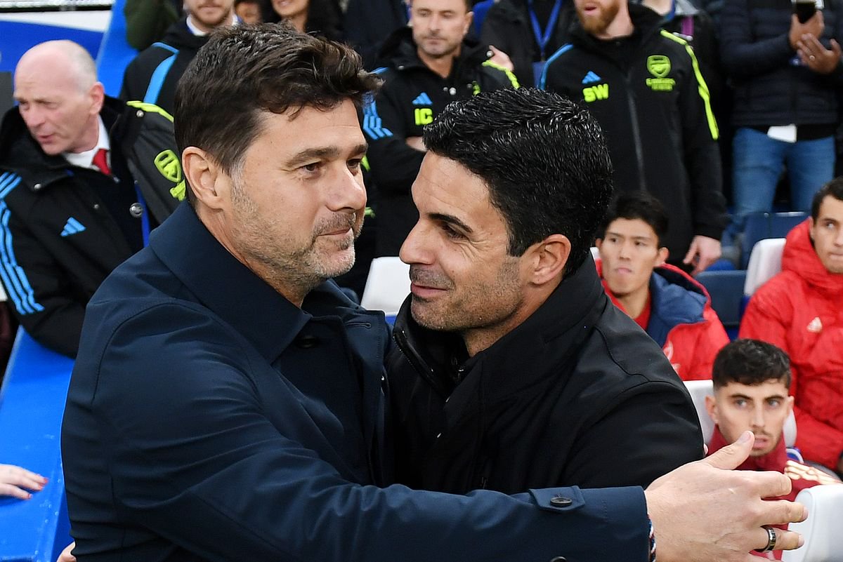 Mikel Arteta and Mauricio Pochettino