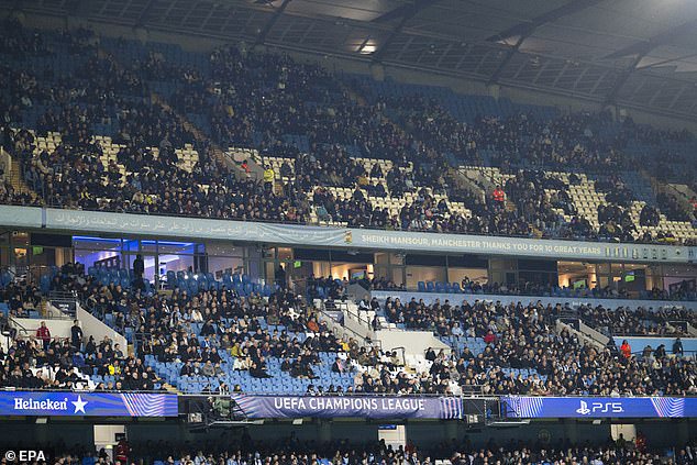 The stands were unusually bare - but the rafters will be packed for the return of Premier League action