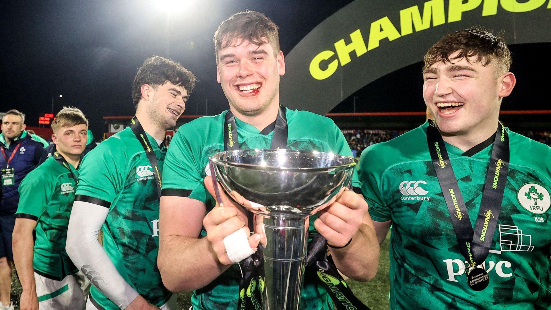 James McNabney holds the Under-20s Six Nations title