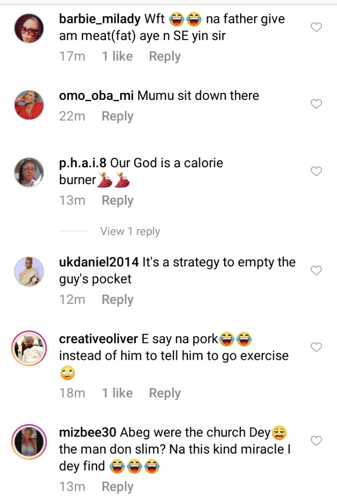 Video of A Pastor Praying For A Man To Get A Flat Tummy Causes Massive Stir