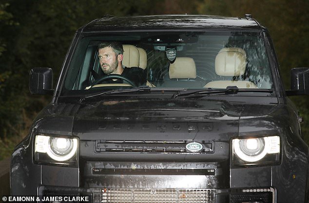 Michael Carrick arrived at Carrington to watch the under-21s - with his bosses deciding his fate