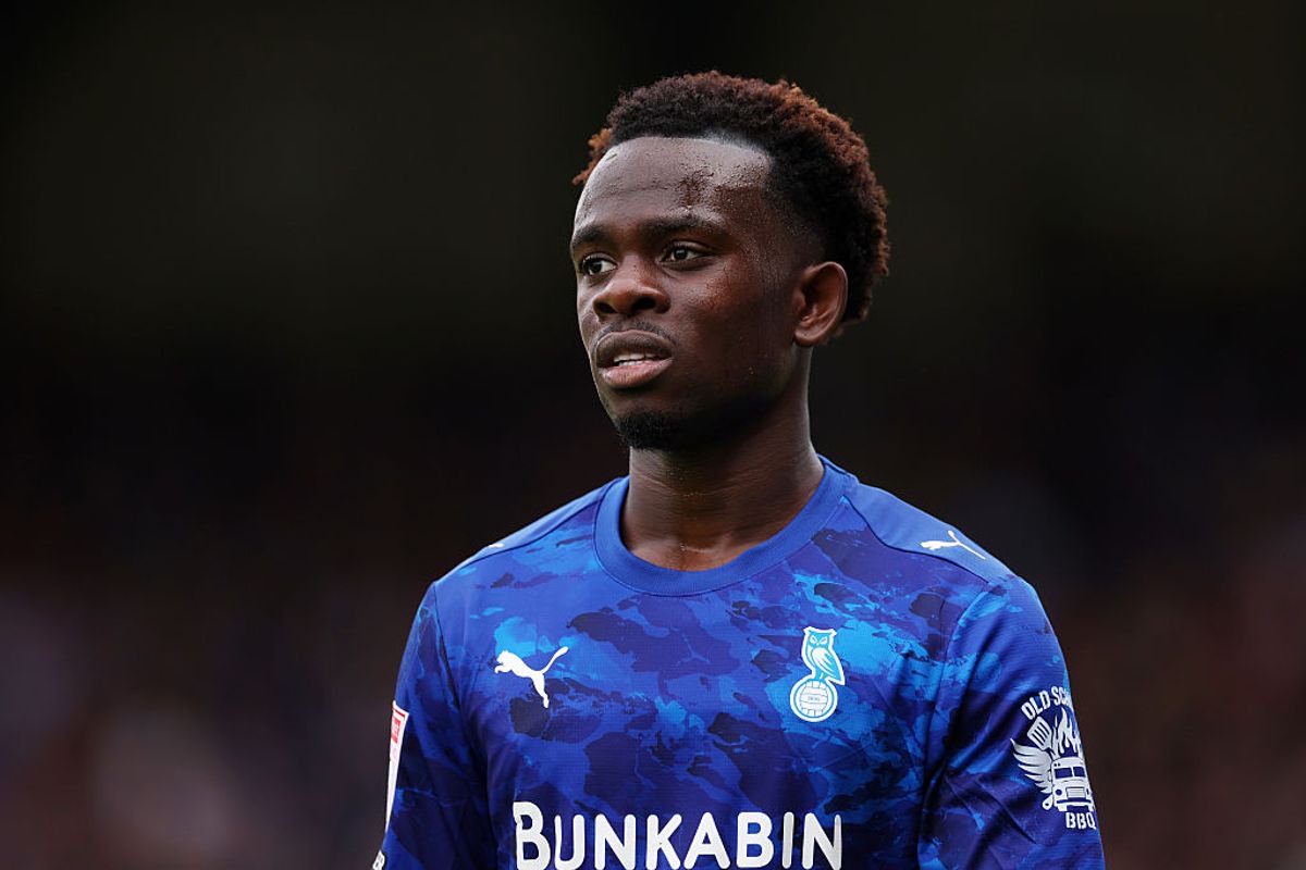 Favour Fawunmi is on a season-long loan at Oldham Athletic from Stoke City.