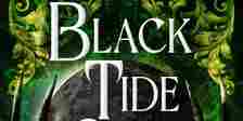 Black Tide Son Cover featuring the title in white text a green background, and a stone