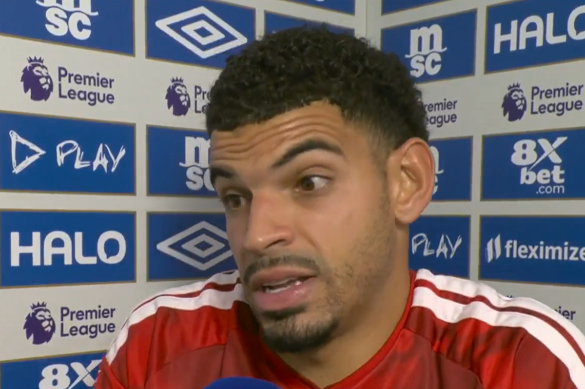 Morgan Gibbs-White speaking to Sky Sports in an interview