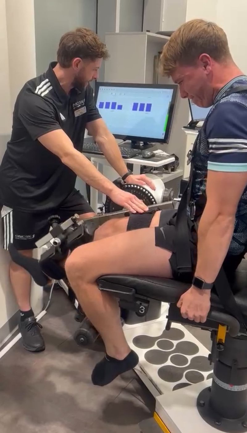 After months of hard rehabilitation work, Ruairí Kinsella hopes to be able to do some straight-line running soon