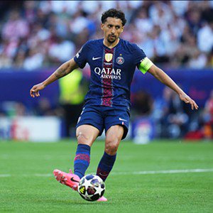 25.º Marquinhos, capitão e lenda do PSG campeão europeu e central da seleção do Brasil. Odds Unibet: 550