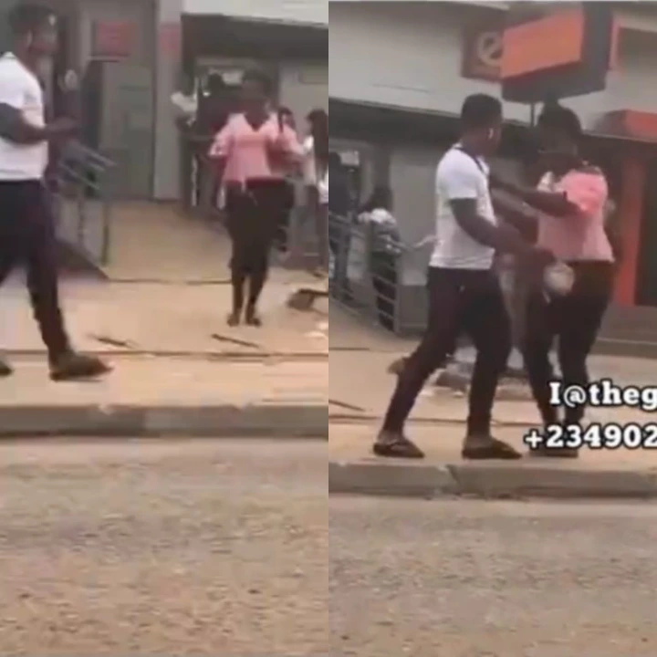 Girl Fights Man For Having $£X With Her And Telling His Friends (Watch)