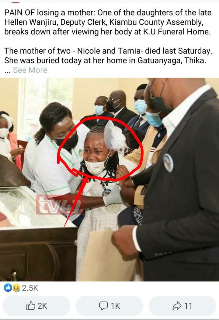 Little Girl Breaks Down in Tears When She Was Given Last Chance To View Her De@d Mum In The Coffin