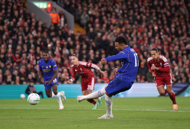 Morgan Rogers fired Chelsea into the lead from penalty spot