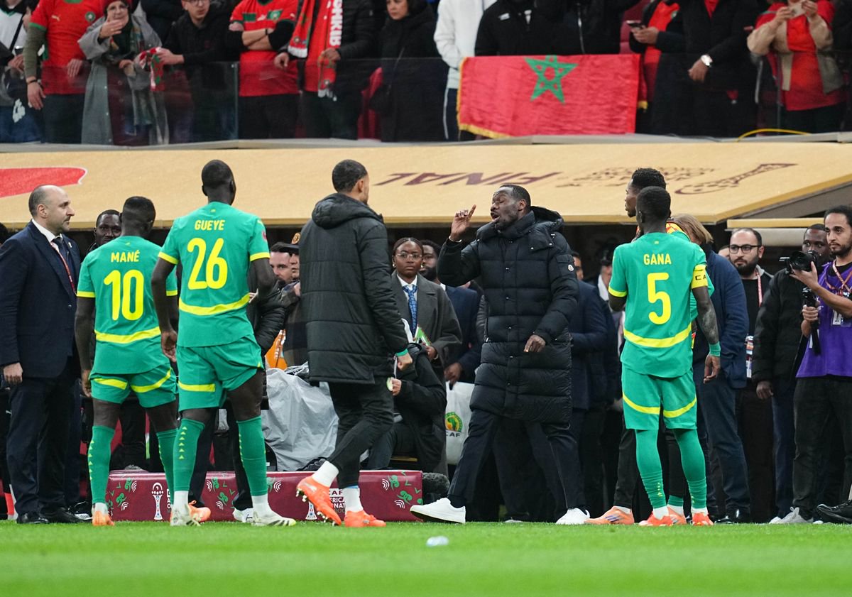 Thiaw was furious and marched off the field with his players after Morocco was awarded a penalty