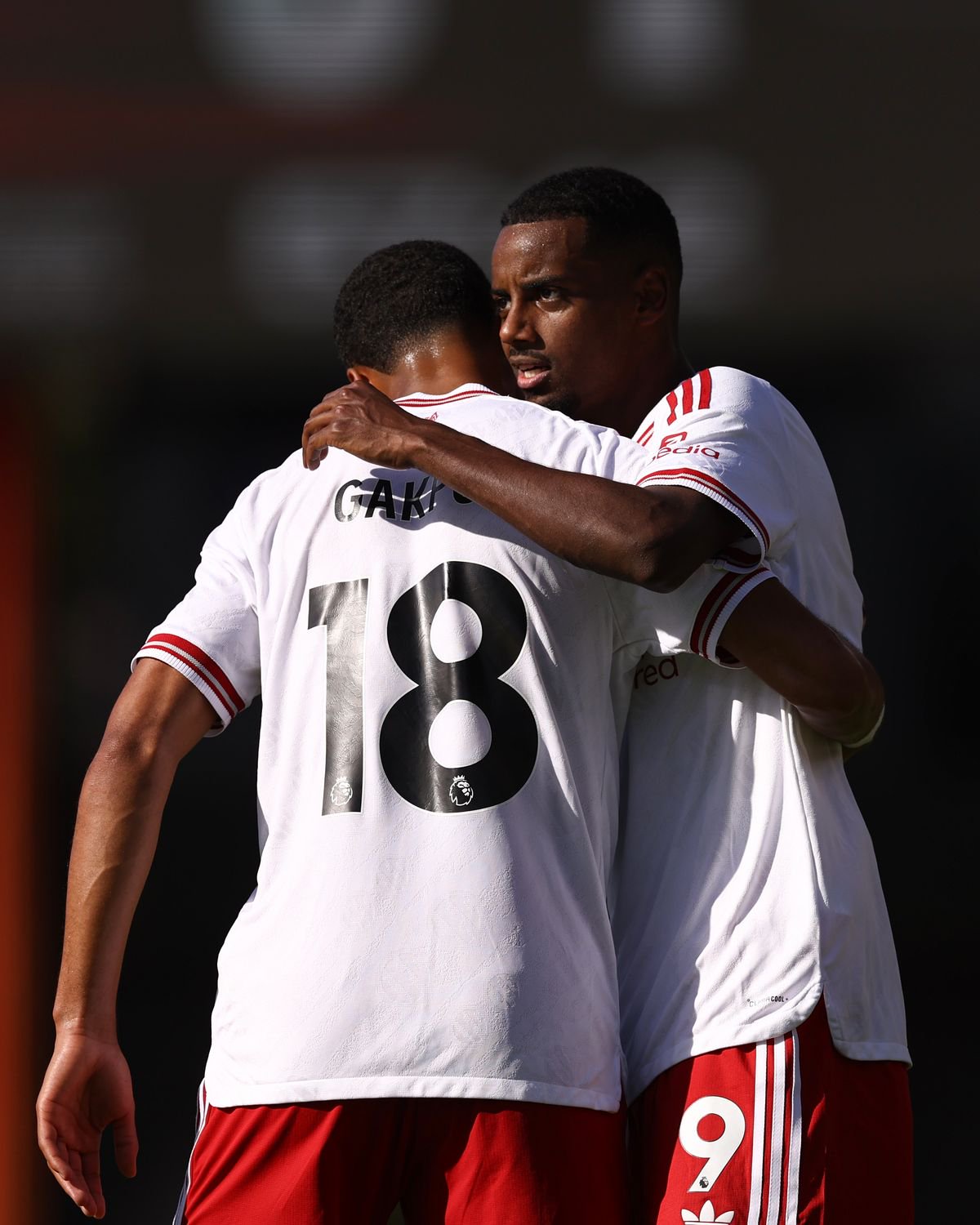 Cody Gakpo and Alexander Isak during Bournemouth vs Liverpool.