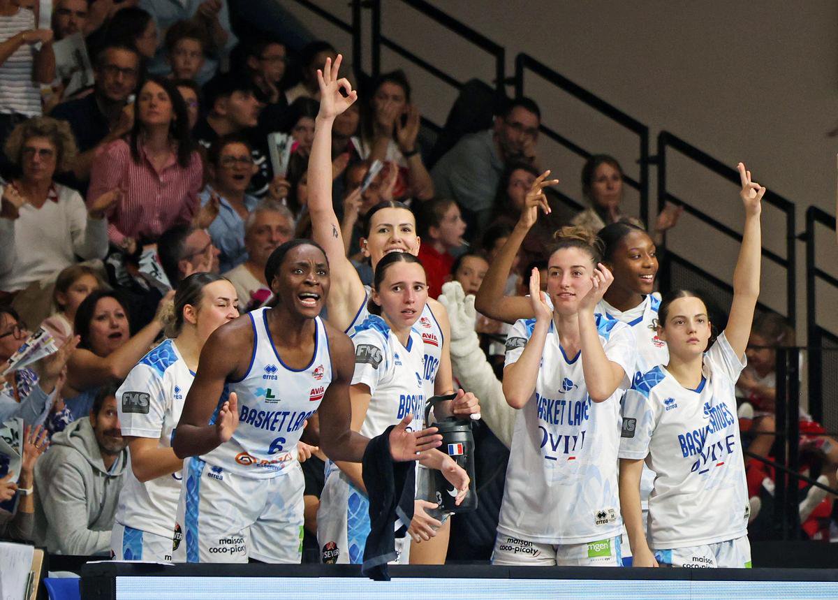 La rage de Sophia Elenga et du banc de Basket Landes : Bourges est une nouvelle fois tombé à Mitterrand.