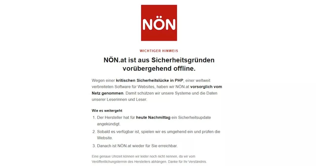 – Wettlauf um PHP-Update lähmt Internet