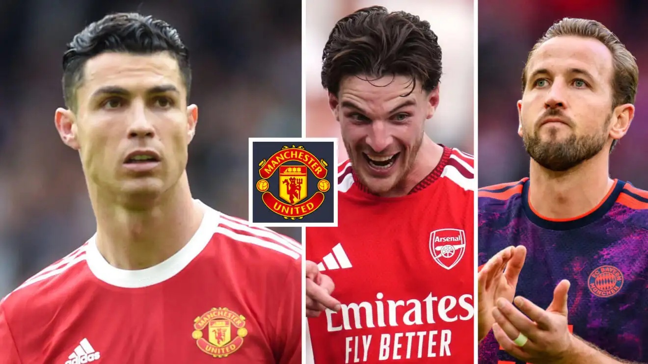 Ex-Man Utd striker Cristiano Ronaldo, Declan Rice and Harry Kane