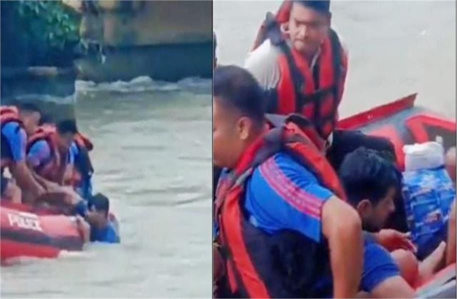 kabaddi player deepak hooda drowning in ganga in haridwar pac jawan saved