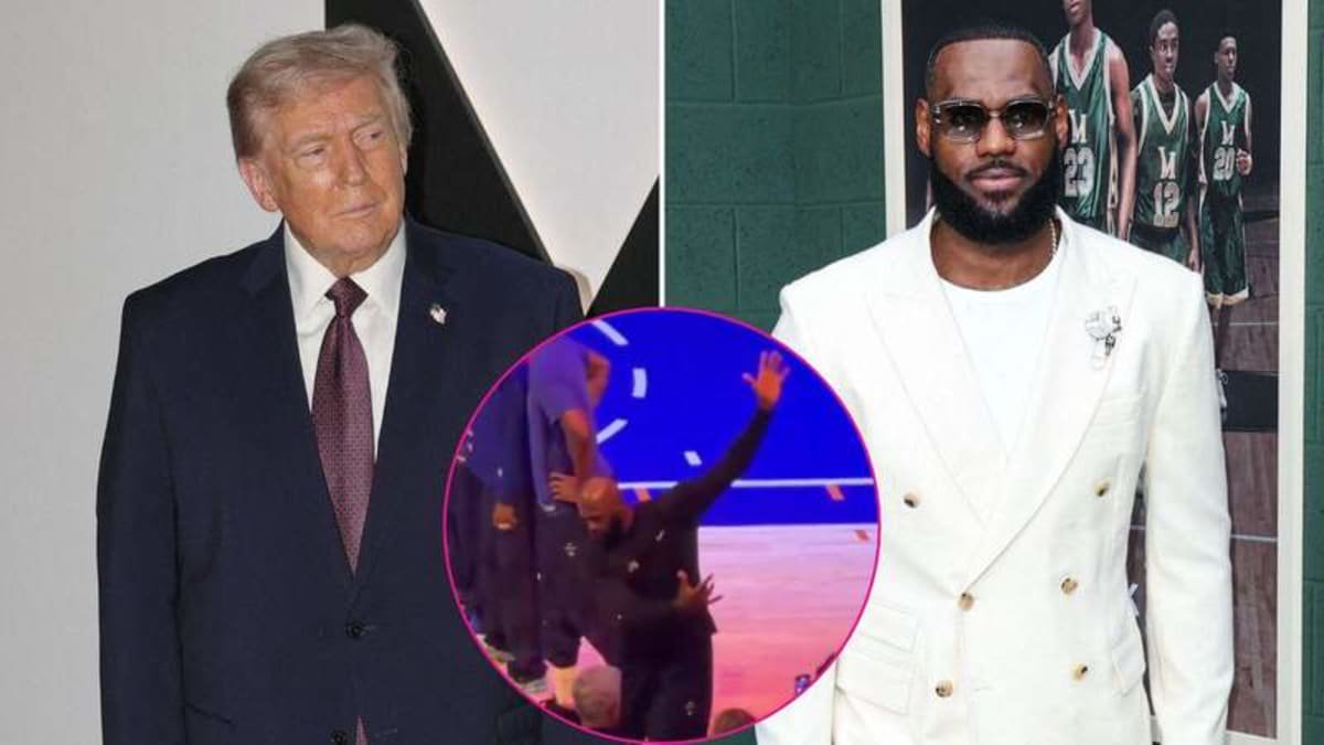 Donald Trump slammed LeBron James.MEGA, @TICKPICK/X