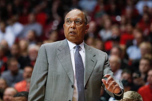 FILE - Memphis head coach Tubby Smith directs his players from the bench in the first half of an NCAA college basketball game against Cincinnati, Feb. 23, 2017, in Cincinnati. (AP Photo/John Minchillo, File)