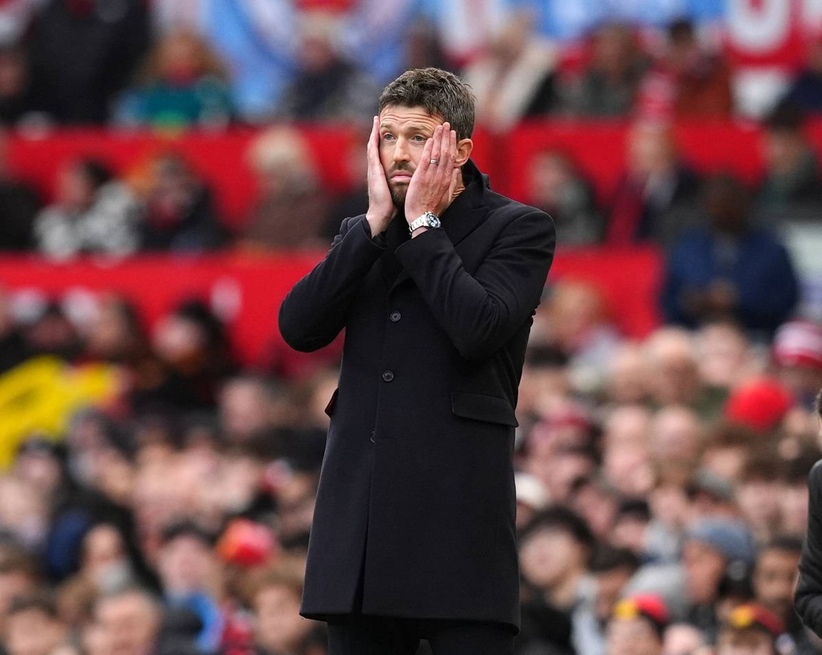 Michael Carrick reacts