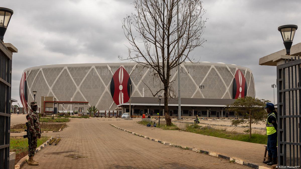 A picture of the newly constructed Raila Odinga International Stadium in Kenya