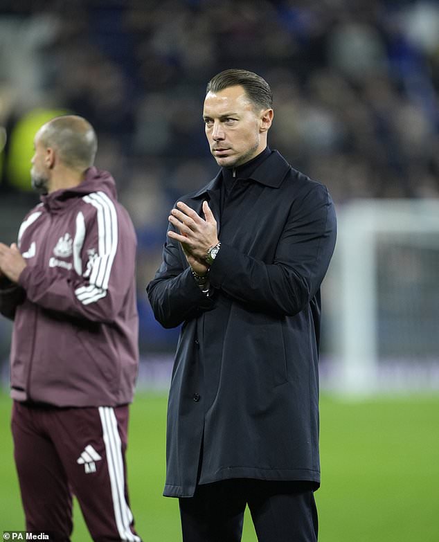 There was frustration for Matthias Jaissle and Newcastle at Everton on Thursday night (Peter Byrne/PA)