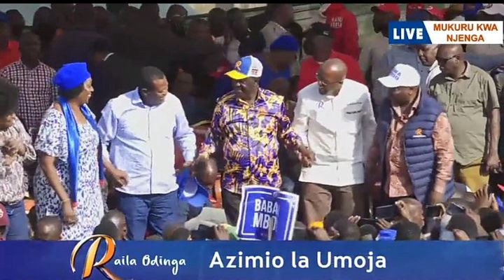 Raila Gives Nairobi Gov Kananu Richard Ngatia Assignments During Azimio Tour In Mukuru Kwa 