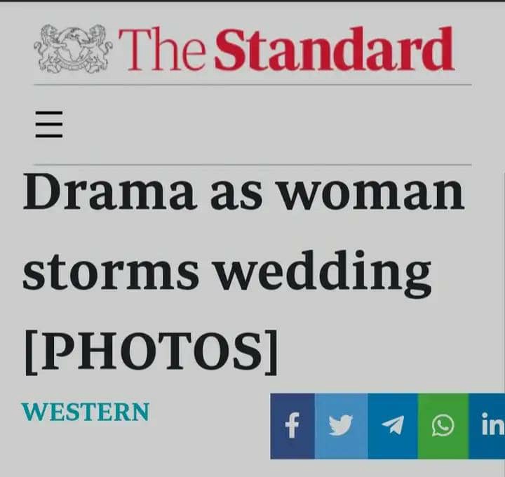 Woman who divorced a year ago storms church, blocks her former husband’s wedding with a new lady. 54