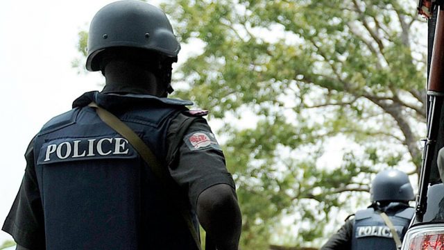 Policemen on duty
